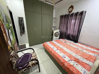 Bedroom Image of 800 Sq.ft 3 BHK Independent House for rent in Bhawrasla Indore for Rs. 18000