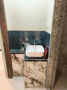 Bathroom Image of 675 Sq.ft 1 BHK Apartment / Flat for rent in Parth Lakeview, Dighe Thane for Rs. 40000