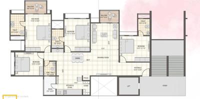 Image of 2880 Sq.ft 4 BHK Apartment / Flat for sale in Swagat Agacia, Sargasan, Gandhinagar for Rs. 17000000