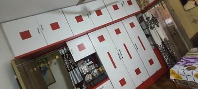 Kitchen Image of 850 Sq.ft 2 BHK Apartment / Flat for sale in Mahavir Nagar Indore for Rs. 7400000