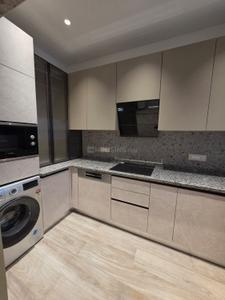 Kitchen Image of 2100 Sq.ft 4 BHK Builder Floor for rent in Green Park New Delhi for Rs. 250000