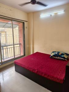 Bedroom Image of 750 Sq.ft 1 BHK Apartment / Flat for rent in Airoli Navi Mumbai for Rs. 21000