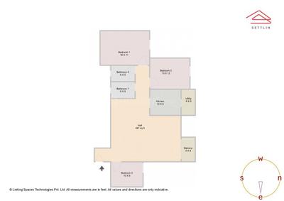 Image of 1430 Sq.ft 2.5 BHK Apartment / Flat for sale in Goyal Orchid Salisbury by Goyal &amp; co | Hariyana Group, Agrahara Layout, Bengaluru for Rs. 16800000