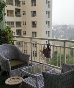 Balcony Image of 2407 Sq.ft 3 BHK Apartment / Flat for rent in Ambuja Upohar Luxury Gold, Pancha Sayar Kolkata for Rs. 65000