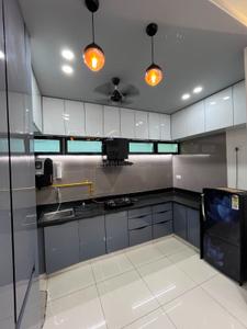 Kitchen Image of 1000 Sq.ft 2.5 BHK Apartment / Flat for rent in Malabar County III, Vaishno Devi Circle Ahmedabad for Rs. 35000