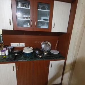 Kitchen Image of 785 Sq.ft 1 BHK Apartment / Flat for rent in Aryanparv Pratham Residency, Vejalpur Ahmedabad for Rs. 21000