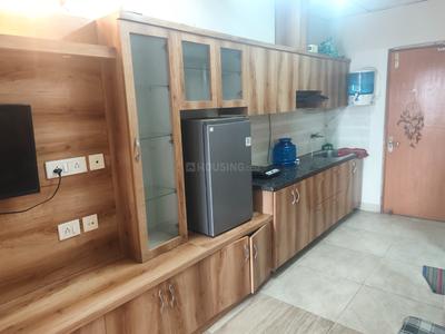 Kitchen Image of 435 Sq.ft 1 RK Studio for rent in Paramount Golfforeste Oak &amp; Pine, Surajpur Greater Noida for Rs. 15000