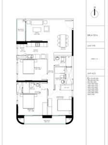 Image of 1645 Sq.ft 3 BHK Apartment / Flat for sale in Birla Tisya, Rajajinagar, Bengaluru for Rs. 30500000