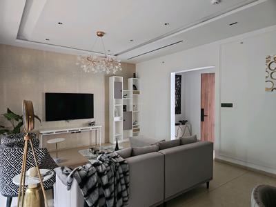Living Room Image of 1243 Sq.ft 3 BHK Apartment / Flat for sale in Mantra Mesmer, Mundhwa Pune for Rs. 12800000