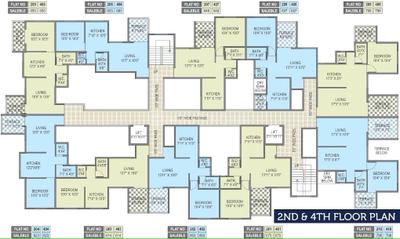 Image of 594 Sq.ft 1 BHK Apartment / Flat for sale in Blue Carnation, Hadapsar, Pune for Rs. 4000000