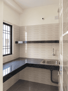 Kitchen Image of 600 Sq.ft 1.5 BHK Builder Floor for rent in Khagaul Patna for Rs. 5000