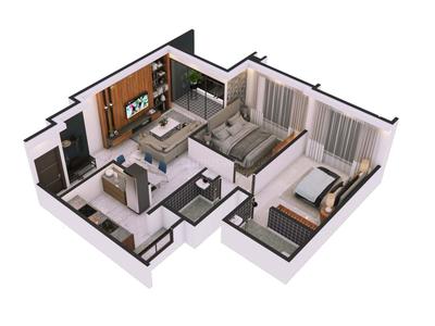 Image of 1190 Sq.ft 2 BHK Apartment / Flat for sale in Redision Royal, Kondhwa, Pune for Rs. 7800000