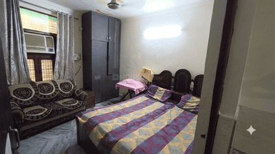 Bedroom Image of 450 Sq.ft 1 BHK Builder Floor for rent in Uttam Nagar New Delhi for Rs. 16500