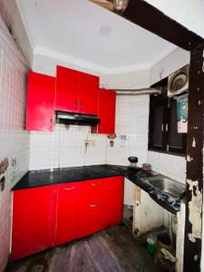 Kitchen Image of 500 Sq.ft 1 BHK Builder Floor for rent in Maidan Garhi New Delhi for Rs. 13000