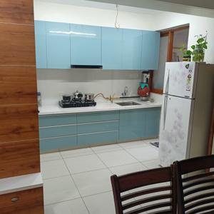 Kitchen Image of 1485 Sq.ft 3 BHK Apartment / Flat for sale in Dev Parijat, Vaishno Devi Circle Ahmedabad for Rs. 9500000