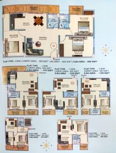 Image of 1300 Sq.ft 3 BHK Apartment / Flat for sale in Ashirwad IOB Galaxy Model Town, Danapur, Patna for Rs. 6800000