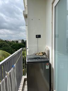 Balcony Image of 600 Sq.ft 1 BHK Apartment / Flat for rent in Whitefield Bengaluru for Rs. 26500