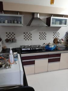 Kitchen Image of 2025 Sq.ft 3 BHK Apartment / Flat for sale in Prahlad Nagar Ahmedabad for Rs. 17500000