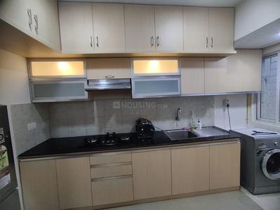 Kitchen Image of 1192 Sq.ft 3 BHK Apartment / Flat for rent in Godrej E City, Electronic City Bengaluru for Rs. 43000