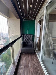 Balcony Image of 1754 Sq.ft 4 BHK Apartment / Flat for rent in Runwal Elegante, Andheri West Mumbai for Rs. 370000