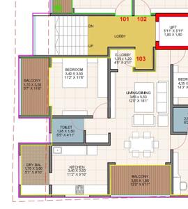 Image of 998 Sq.ft 2 BHK Apartment / Flat for sale in Gangotree Vidurkrupa, Kothrud, Pune for Rs. 15100000