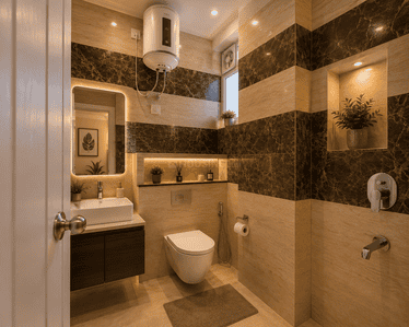 Bathroom Image of 2400 Sq.ft 3 BHK Apartment / Flat for sale in GMS Road Dehradun for Rs. 13500000
