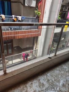 Balcony Image of 900 Sq.ft 3 BHK Builder Floor for rent in Sheikh Sarai New Delhi for Rs. 40000