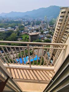 Balcony Image of 550 Sq.ft 1 BHK Apartment / Flat for rent in Puraniks Grand Central, Thane West Thane for Rs. 27000