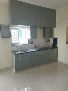 Kitchen Image of 600 Sq.ft 1 BHK Builder Floor for rent in Financial District Hyderabad for Rs. 22000