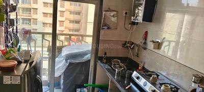 Kitchen Image of 680 Sq.ft 1 BHK Apartment / Flat for rent in Bhavya Oyster Marina, Ulwe Navi Mumbai for Rs. 16000