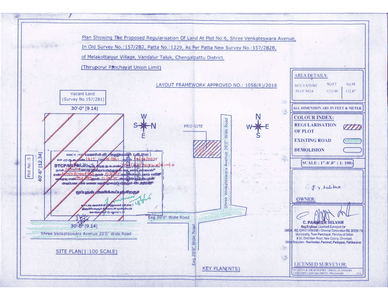 Image of 1215 Sq.ft Residential Plot / Land for sale in Melakottaiyur, Chennai for Rs. 6439500