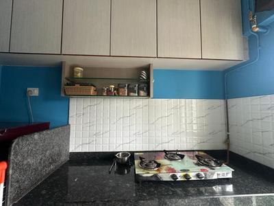 Kitchen Image of 570 Sq.ft 1 BHK Apartment / Flat for rent in Kshitija Shree Laxmi Residency, Byculla Mumbai for Rs. 48000