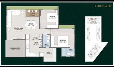 Image of 1440 Sq.ft 2 BHK Apartment / Flat for sale in Vastral, Ahmedabad for Rs. 6000000