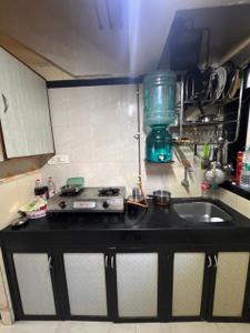 Kitchen Image of 225 Sq.ft 1 RK Apartment / Flat for rent in Andheri East Mumbai for Rs. 25000