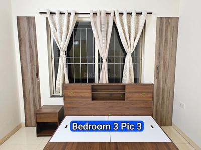 Bedroom Image of 1650 Sq.ft 3 BHK Apartment / Flat for rent in Pentagon Fortune East, Kharadi Pune for Rs. 62000