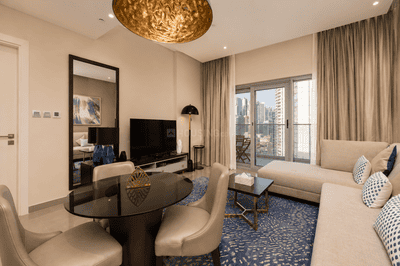 Hall Image of 850 Sq.ft 1 BHK Apartment / Flat for sale in Damac Majestine, Business Bay Dubai for Rs. 37796512