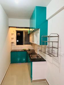 Kitchen Image of 670 Sq.ft 1 BHK Apartment / Flat for rent in Pristine Temple Bells, Gulimangala Bengaluru for Rs. 14500