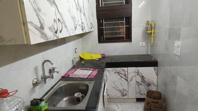 Kitchen Image of 1000 Sq.ft 2 BHK Builder Floor for sale in Malviya Nagar New Delhi for Rs. 14700000