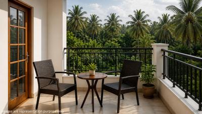 Balcony Image of 1500 Sq.ft 3 BHK Independent House for sale in Viyyoor Thrissur for Rs. 6250000