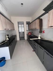 Kitchen Image of 1566 Sq.ft 3 BHK Apartment / Flat for rent in MGR Sahaj Residency, Tejpur Gadbadi Indore for Rs. 35000
