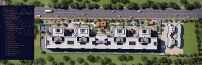 Image of 1320 Sq.ft 3 BHK Apartment / Flat for sale in Basil Mondale, Mundhwa, Pune for Rs. 9000000