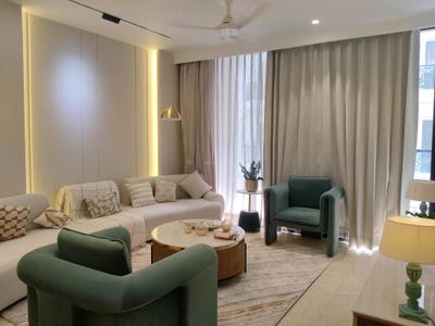 Living Room Image of 850 Sq.ft 1 BHK Builder Floor for rent in DLF Siris Estate, DLF Phase 3 Gurgaon for Rs. 30000