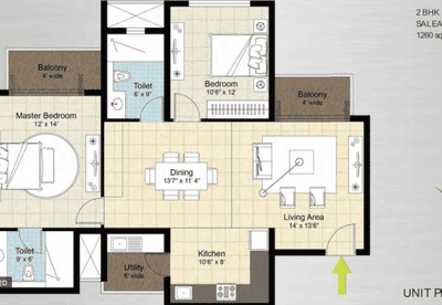 Image of 2385 Sq.ft 4 BHK Apartment / Flat for sale in DNR Arista Phase 1, Bellandur, Bengaluru for Rs. 33000000