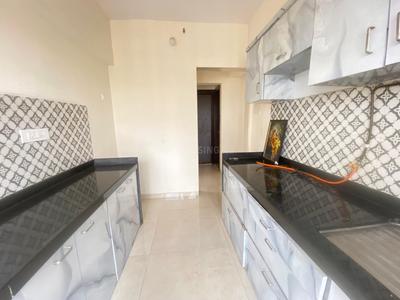 Kitchen Image of 690 Sq.ft 1 BHK Apartment / Flat for rent in STG Signature Residency, Thane West Thane for Rs. 29995