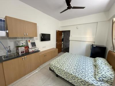 Bedroom Image of 450 Sq.ft 1 RK Apartment / Flat for rent in Marathahalli Bengaluru for Rs. 16000