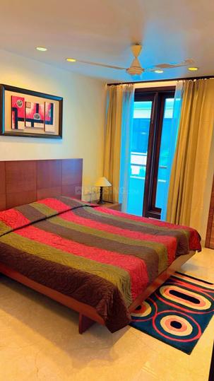 Bedroom Image of 1800 Sq.ft 2 BHK Builder Floor for rent in Sarvapriya Vihar New Delhi for Rs. 100000