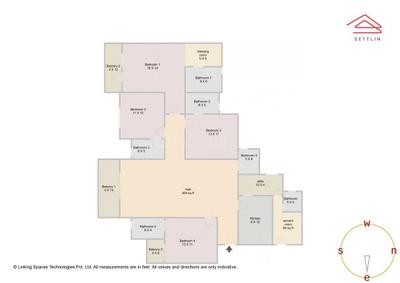 Image of 2514 Sq.ft 4 BHK Apartment / Flat for sale in Prestige Lavender Fields by Prestige Projects Pvt Ltd, Gunjur Village, Bengaluru for Rs. 38700000