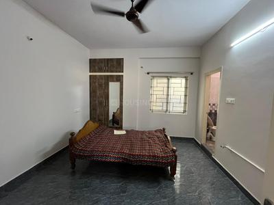 Bedroom Image of 700 Sq.ft 1 BHK Builder Floor for rent in Murugeshpalya Bengaluru for Rs. 20000