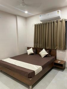 Bedroom Image of 650 Sq.ft 1 BHK Penthouse for rent in Mahalakshmi Nagar Indore for Rs. 19000