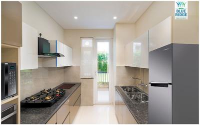 Kitchen Image of 1721 Sq.ft 3 BHK Apartment / Flat for sale in Motiaz Blue Ridge, Peer Muchalla Zirakpur for Rs. 11500000